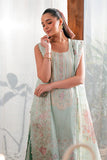 Neeshay Symphony Embroidered Lawn Unstitched 3Pc Suit - MINTY