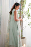 Neeshay Symphony Embroidered Lawn Unstitched 3Pc Suit - MINTY