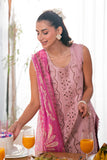Neeshay Symphony Embroidered Lawn Unstitched 3Pc Suit - DAHLIA