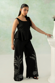 Zarposh Folds Ready to Wear Womens 2Piece Crepe Fabric Suit - LUMA