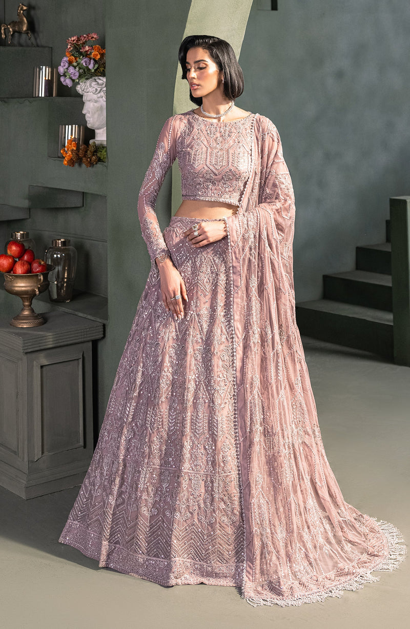 Heritage by Zarif Embroidered Net Unstitched 3Pc Suit ZHF 03 MERAKI
