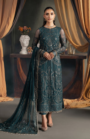 Heritage by Zarif Embroidered Net Unstitched 3Pc Suit ZHF 04 ARHA
