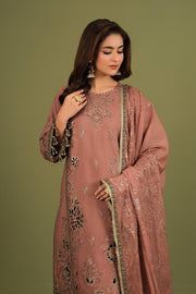 Alizeh Fashion Luxe Embroidered Raw Silk Unstitched 3Pc Suit AF-RS-12-Vesper