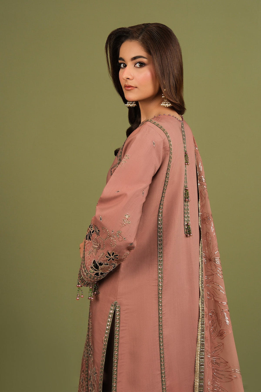 Alizeh Fashion Luxe Embroidered Raw Silk Unstitched 3Pc Suit AF-RS-12-Vesper