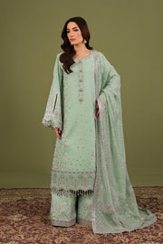 Alizeh Fashion Luxe Embroidered Raw Silk Unstitched 3Pc Suit AF-RS-15-Pearly