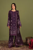 Alizeh Fashion Luxe Embroidered Raw Silk Unstitched 3Pc Suit AF-RS-09-Mulbery