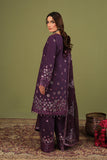 Alizeh Fashion Luxe Embroidered Raw Silk Unstitched 3Pc Suit AF-RS-09-Mulbery