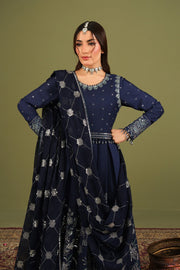 Alizeh Fashion Luxe Embroidered Raw Silk Unstitched 3Pc Suit AF-RS-11-Abaan