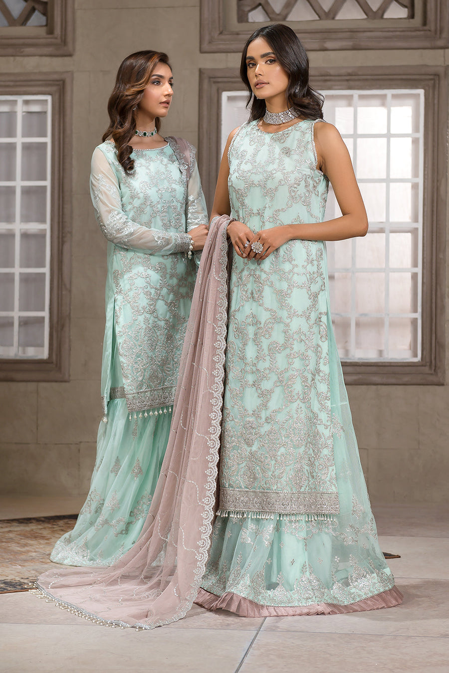 Falak by Zarif Unstitched Festive Formal Net Suit ZF 08 CLAUDIA