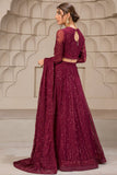 Falak by Zarif Unstitched Festive Formal Chiffon Suit ZF 07 BERRIA