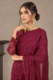 Falak by Zarif Unstitched Festive Formal Chiffon Suit ZF 07 BERRIA