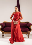 Maria Osama Khan Tiffany Vol-01 Luxury Pret 2Pc Suit - Carnelian