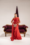 Maria Osama Khan Tiffany Vol-01 Luxury Pret 2Pc Suit - Carnelian