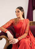 Maria Osama Khan Tiffany Vol-01 Luxury Pret 2Pc Suit - Carnelian