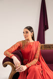 Maria Osama Khan Tiffany Vol-01 Luxury Pret 2Pc Suit - Carnelian