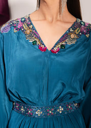 Maria Osama Khan Tiffany Vol-01 Luxury Pret 1Pc - Sapphire