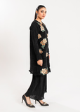 Maria Osama Khan Claire Pleated Silk Luxury Pret 2Pc Suit - Twilight