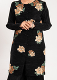 Maria Osama Khan Claire Pleated Silk Luxury Pret 2Pc Suit - Twilight