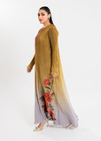 Maria Osama Khan Claire Pleated Silk Luxury Pret 1Pc Shirt - Honeycomb