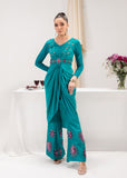 Maria Osama Khan Tiffany Vol-01 Luxury Pret 2Pc Suit - Aquamarine