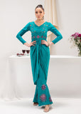 Maria Osama Khan Tiffany Vol-01 Luxury Pret 2Pc Suit - Aquamarine