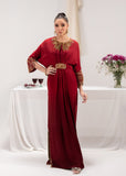 Maria Osama Khan Tiffany Vol-01 Luxury Pret 1Pc Kaftan  - Ruby