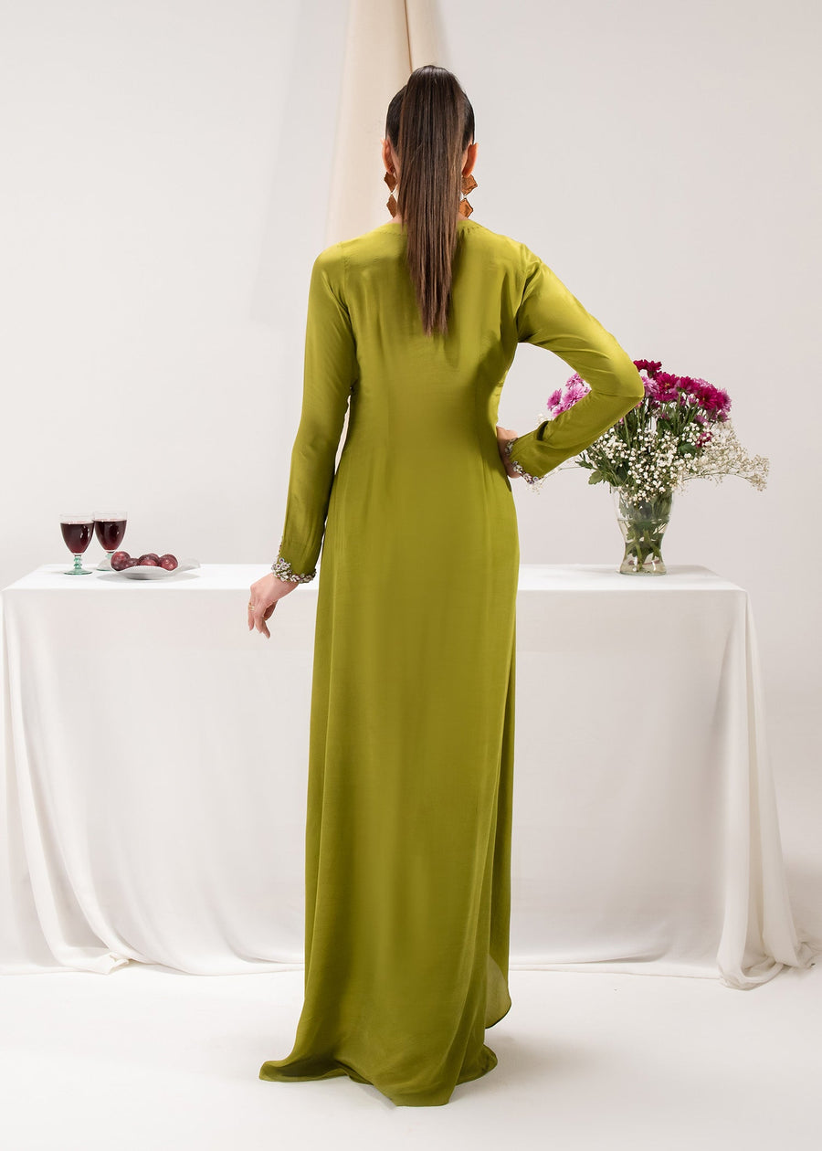 Maria Osama Khan Tiffany Vol-01 Luxury Pret 2Pc Suit - Peridot