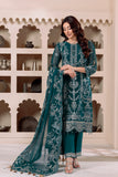 DUA by Alizeh Fashion Embroidered Chiffon Unstitched 3Pc Suit D-2B