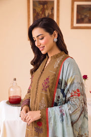 Faiza Faisal FNF Prints Unstitched Lawn 3Pc Suit - DUNE AURA