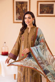 Faiza Faisal FNF Prints Unstitched Lawn 3Pc Suit - DUNE AURA