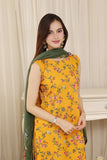 Feathers Threads of Poetry Unstitched Lawn 3Pc Suit Daffodil Dialogue-FT766