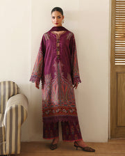 Roheenaz Eclat Gerden Printed Lawn Unstitched 3Pc Suit - DAHLIA DREAM