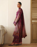 Roheenaz Eclat Gerden Printed Lawn Unstitched 3Pc Suit - DAHLIA DREAM