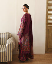 Roheenaz Eclat Gerden Printed Lawn Unstitched 3Pc Suit - DAHLIA DREAM