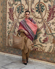 Jugnu Lahore Womenswear Embroidered Karandi Unstitched 3Pc Suit - DAHR