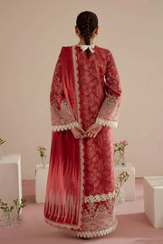 Afrozeh Floral Charm Embroidered Lawn Unstitched 3Pc Suit AL-25-V5-01 Daina