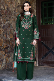 Farasha Embroidered Khaddar Unstitched 3Pc Suit - Daisywink