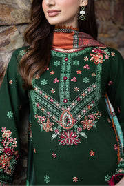Farasha Embroidered Khaddar Unstitched 3Pc Suit - Daisywink