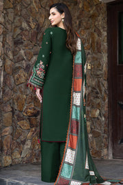 Farasha Embroidered Khaddar Unstitched 3Pc Suit - Daisywink