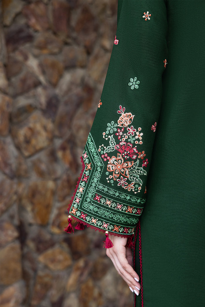 Farasha Embroidered Khaddar Unstitched 3Pc Suit - Daisywink