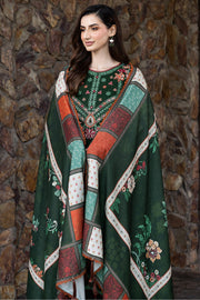 Farasha Embroidered Khaddar Unstitched 3Pc Suit - Daisywink