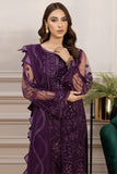 Farasha Luxury Formal Embroidered Net Unstitched 3Pc Suit - Damsel