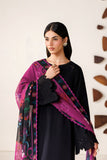 Farasha Summer Melody Embroidered Lawn Unstitched 3Pc Suit - Dark Desire