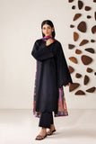 Farasha Summer Melody Embroidered Lawn Unstitched 3Pc Suit - Dark Desire