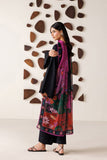 Farasha Summer Melody Embroidered Lawn Unstitched 3Pc Suit - Dark Desire