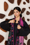 Farasha Summer Melody Embroidered Lawn Unstitched 3Pc Suit - Dark Desire
