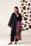 Farasha Summer Melody Embroidered Lawn Unstitched 3Pc Suit - Dark Desire