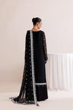Farasha Luxury Formal Embroidered Chiffon Unstitched 3Pc Suit - Dark Mirage