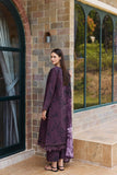 Farasha Sorine Summer Embroidered Lawn Unstitched 3Pc Suit - Dark Orchid