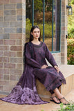 Farasha Sorine Summer Embroidered Lawn Unstitched 3Pc Suit - Dark Orchid